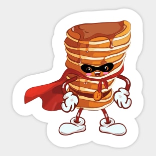 Captain pancake kawaii hero Sticker